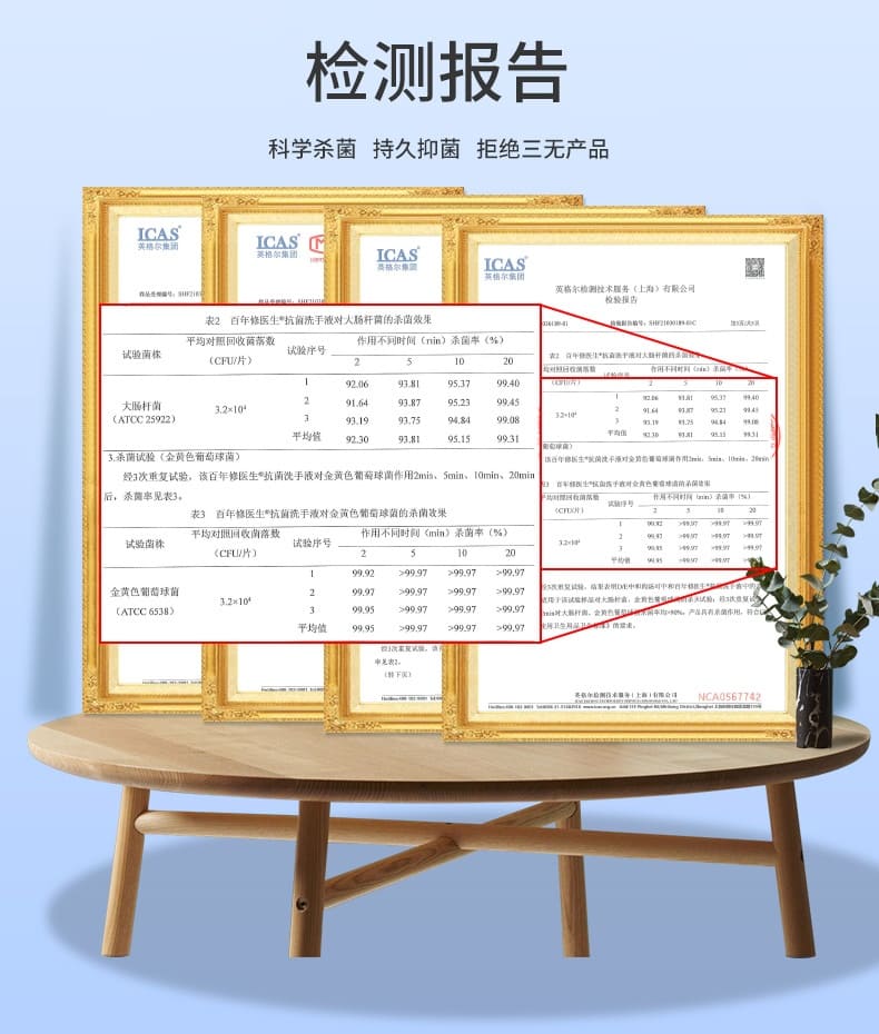 华药（Huayao） 百年修医生 抗菌洗手液 500ml （圆瓶）